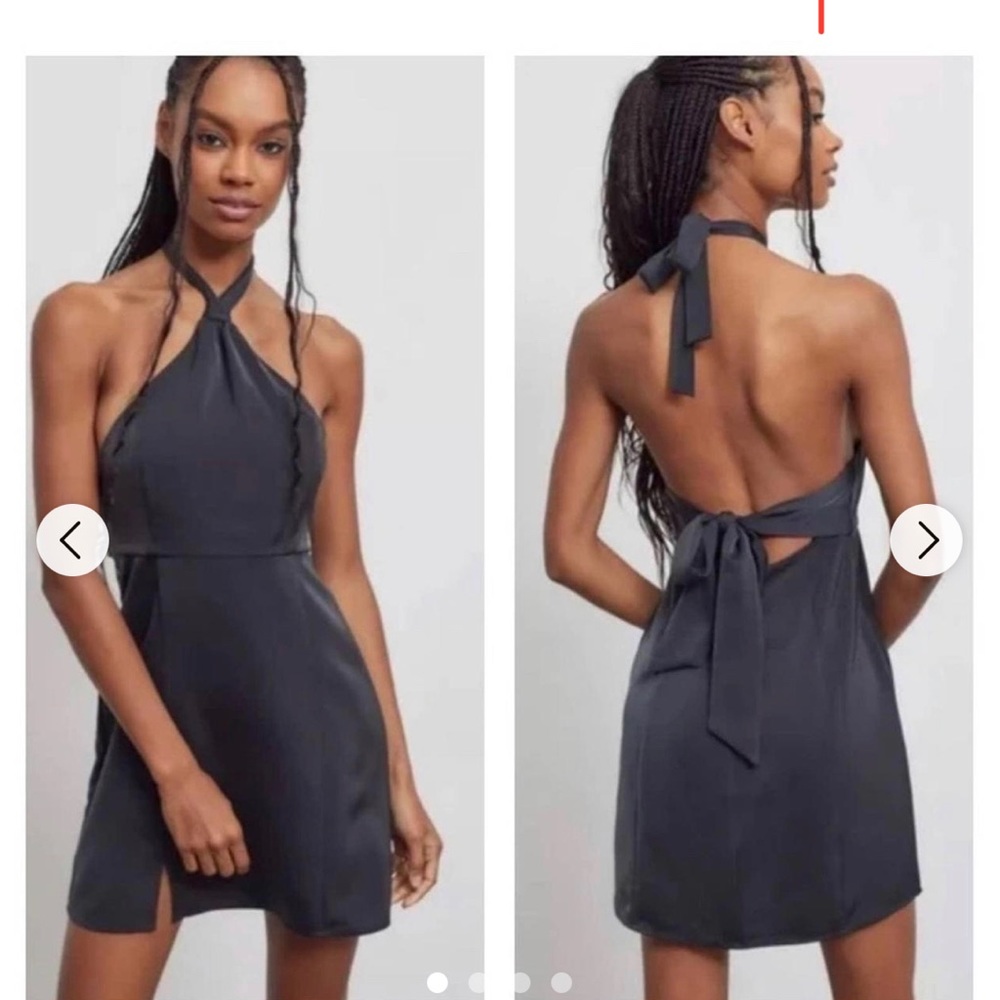 Urban Outfitters black satin dress
